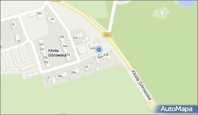 Kłoda Górowska, Kłoda Górowska, 43A, mapa Kłoda Górowska