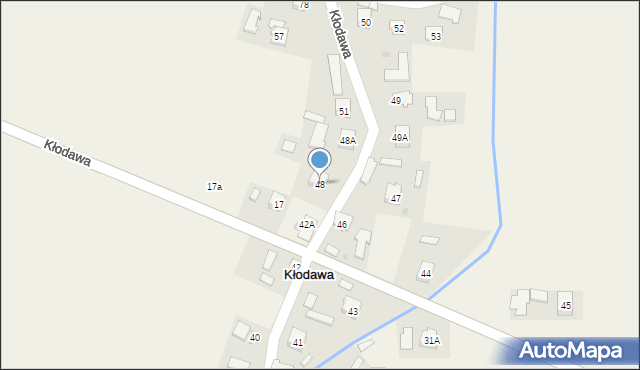 Kłodawa, Kłodawa, 48, mapa Kłodawa