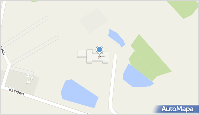 Kłodawa, Klonowa, 10, mapa Kłodawa