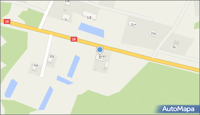 Kłódka, Kłódka, 32, mapa Kłódka