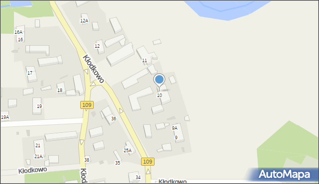 Kłodkowo, Kłodkowo, 10a, mapa Kłodkowo