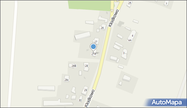 Kłodkowo, Kłodkowo, 27A, mapa Kłodkowo