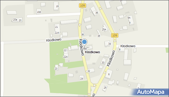 Kłodkowo, Kłodkowo, 39a, mapa Kłodkowo