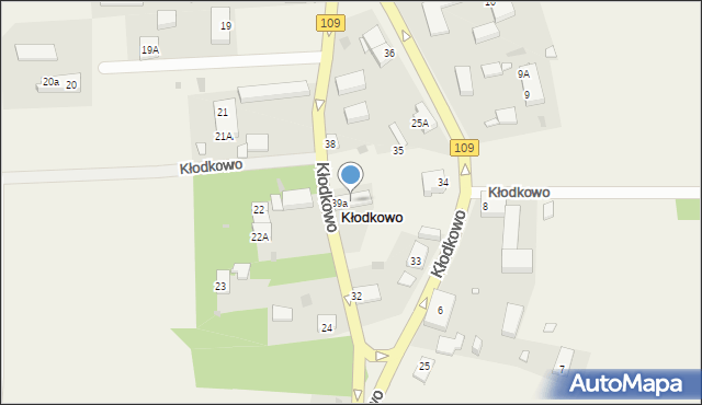 Kłodkowo, Kłodkowo, 39b, mapa Kłodkowo