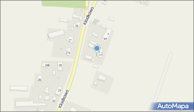 Kłodkowo, Kłodkowo, 3A, mapa Kłodkowo