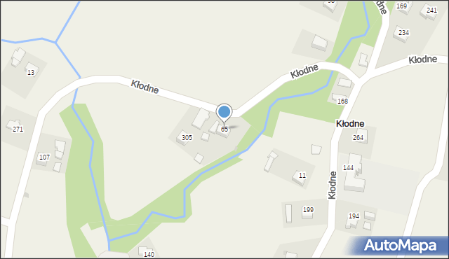 Kłodne, Kłodne, 65, mapa Kłodne