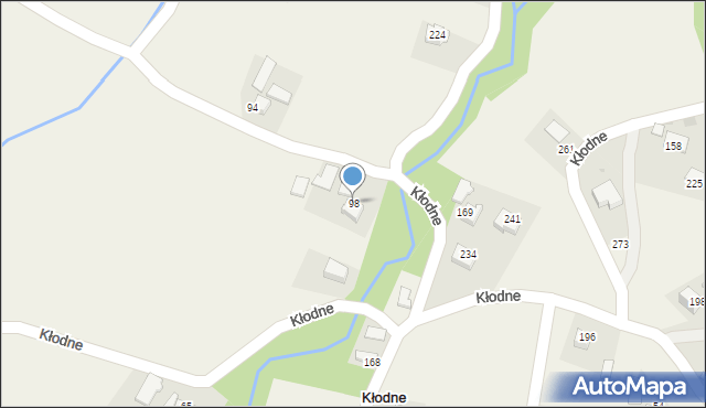 Kłodne, Kłodne, 98, mapa Kłodne