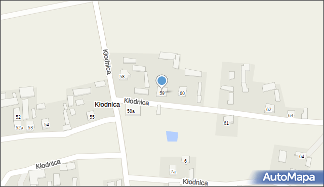 Kłodnica, Kłodnica, 59, mapa Kłodnica