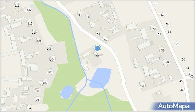 Kłodnica Górna, Kłodnica Górna, 55, mapa Kłodnica Górna