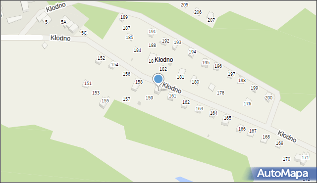 Kłodno, Kłodno, 160, mapa Kłodno