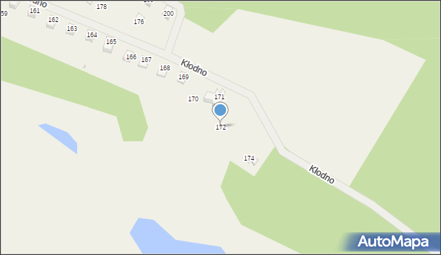 Kłodno, Kłodno, 172, mapa Kłodno