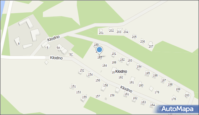 Kłodno, Kłodno, 185, mapa Kłodno