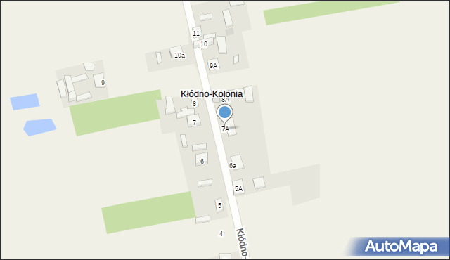 Kłódno-Kolonia, Kłódno-Kolonia, 7A, mapa Kłódno-Kolonia
