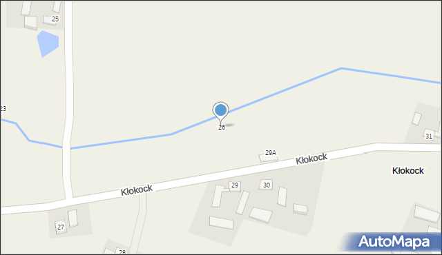 Kłokock, Kłokock, 26, mapa Kłokock