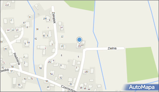 Kłokoczyn, Kłokoczyn, 212, mapa Kłokoczyn