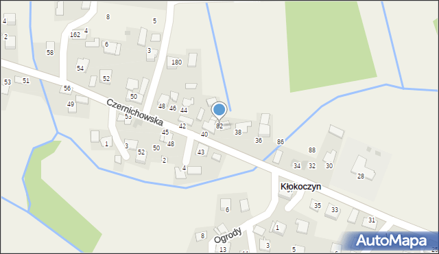 Kłokoczyn, Kłokoczyn, 82, mapa Kłokoczyn