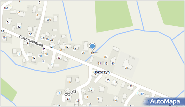 Kłokoczyn, Kłokoczyn, 86, mapa Kłokoczyn