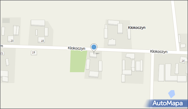 Kłokoczyn, Kłokoczyn, 17, mapa Kłokoczyn