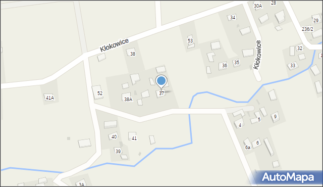 Kłokowice, Kłokowice, 37, mapa Kłokowice