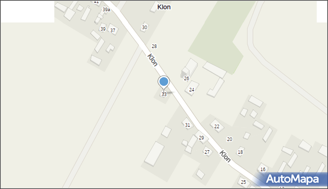 Klon, Klon, 33, mapa Klon
