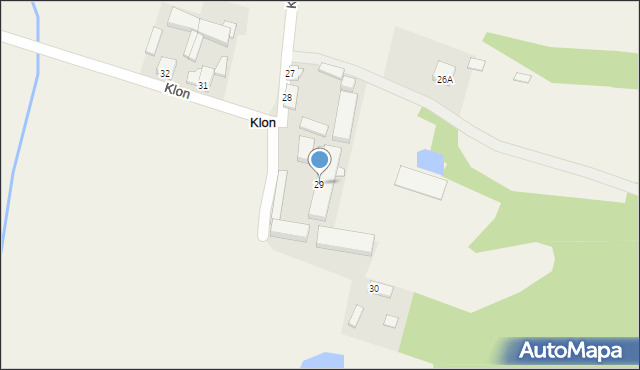 Klon, Klon, 29, mapa Klon