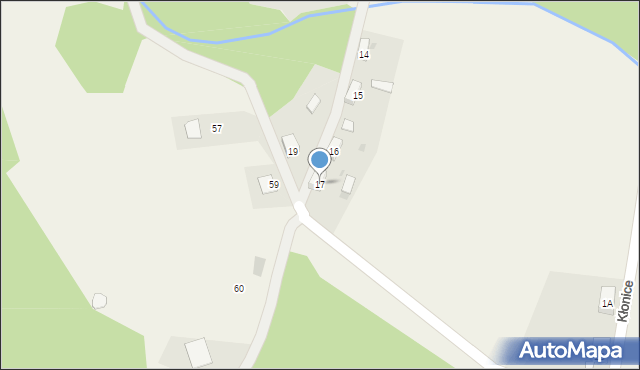 Kłonice, Kłonice, 17, mapa Kłonice