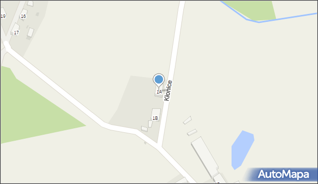 Kłonice, Kłonice, 1A, mapa Kłonice