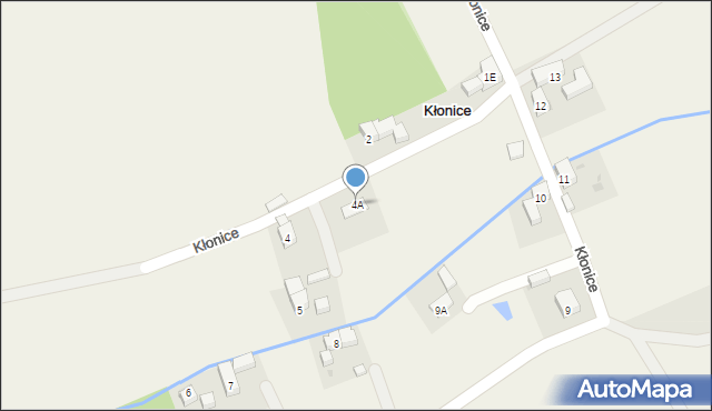 Kłonice, Kłonice, 4A, mapa Kłonice