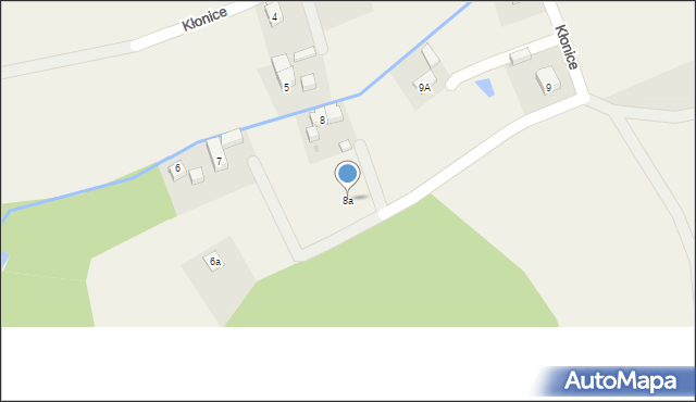 Kłonice, Kłonice, 8a, mapa Kłonice