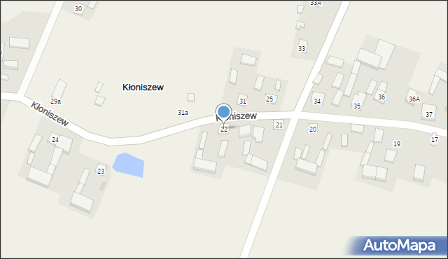 Kłoniszew, Kłoniszew, 22, mapa Kłoniszew