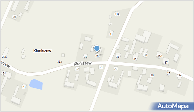 Kłoniszew, Kłoniszew, 25, mapa Kłoniszew