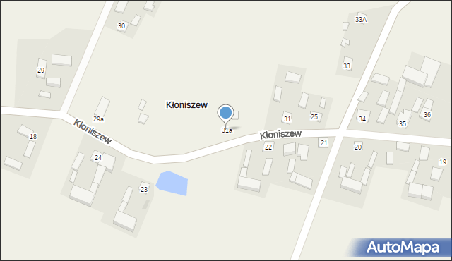 Kłoniszew, Kłoniszew, 31a, mapa Kłoniszew