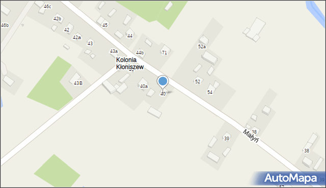 Kłoniszew, Kłoniszew, 40, mapa Kłoniszew