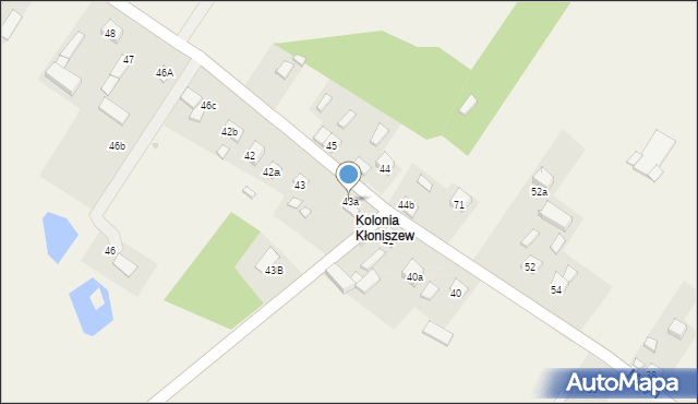 Kłoniszew, Kłoniszew, 43a, mapa Kłoniszew