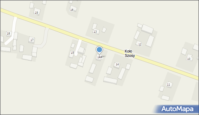 Klonów, Klonów, 14A, mapa Klonów