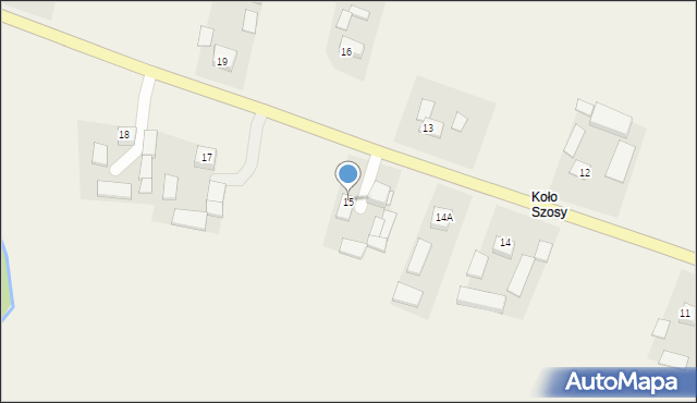 Klonów, Klonów, 15, mapa Klonów