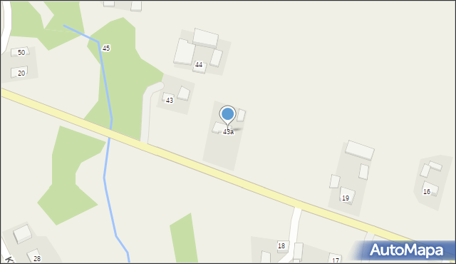 Klonów, Klonów, 43a, mapa Klonów