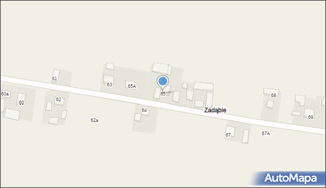 Klonów, Klonów, 65, mapa Klonów
