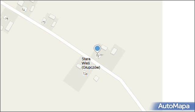 Klonów, Klonów, 72, mapa Klonów