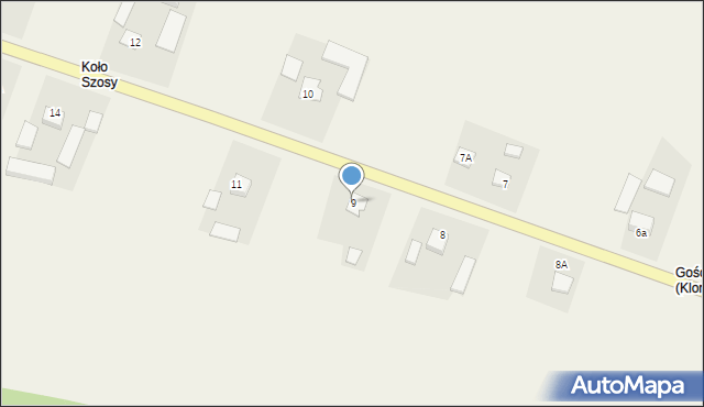 Klonów, Klonów, 9, mapa Klonów