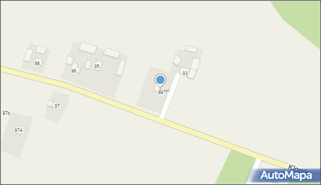 Klonów, Klonów, 94, mapa Klonów