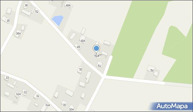 Klonów, Klonów, 51A, mapa Klonów