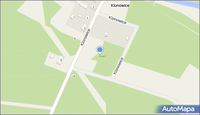 Klonowice, Klonowice, 13, mapa Klonowice