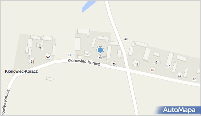 Kłonowiec-Koracz, Kłonowiec-Koracz, 51, mapa Kłonowiec-Koracz