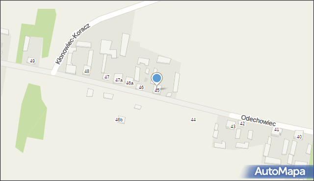 Kłonowiec-Kurek, Kłonowiec-Kurek, 45, mapa Kłonowiec-Kurek