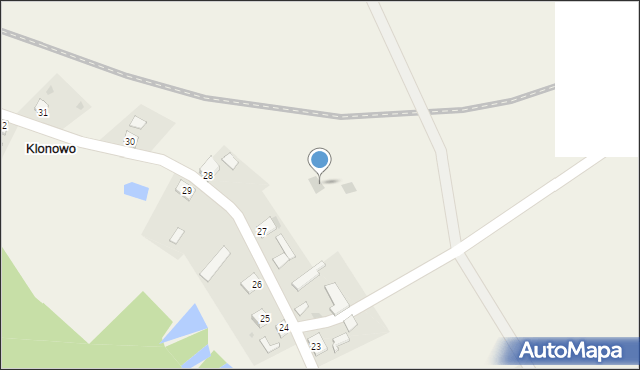 Klonowo, Klonowo, 27a, mapa Klonowo