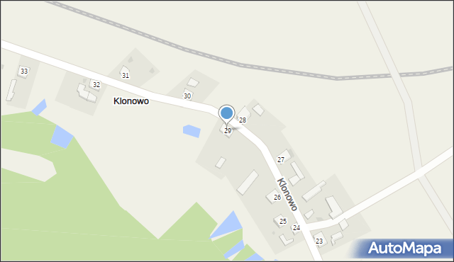 Klonowo, Klonowo, 29, mapa Klonowo