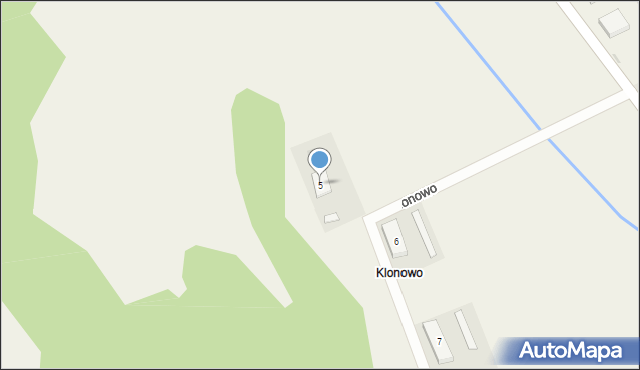 Klonowo, Klonowo, 5, mapa Klonowo