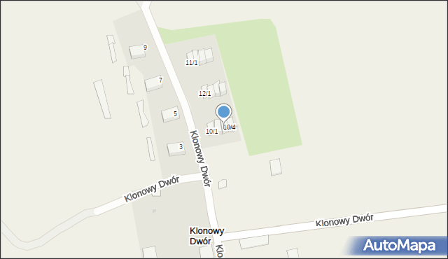 Klonowy Dwór, Klonowy Dwór, 10/3, mapa Klonowy Dwór