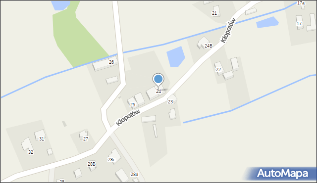 Kłopotów, Kłopotów, 24, mapa Kłopotów